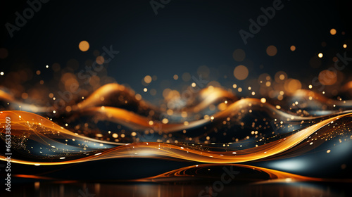 abstract glowing shining perspective with sparkles and waves background 16:9 widescreen wallpapers