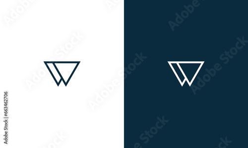 collection of initial w logo design vector