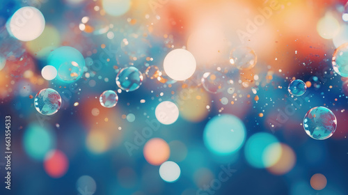Abstract Blurred Bubbles for Design and Text Copy