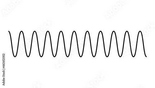 Direction of wave motion. Crest, amplitude, trough, height and length of wave. Parts of the wave diagram vector.