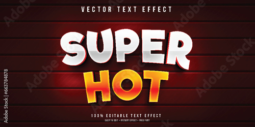 Super hot 3d editable text effect