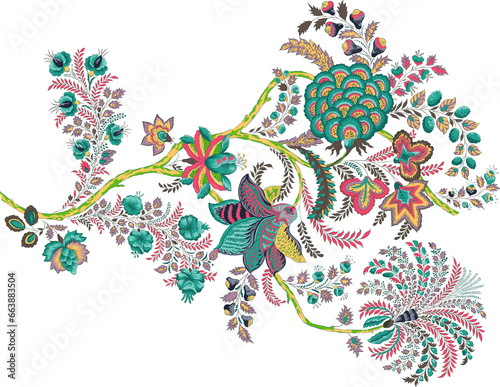 amazing floral and chintz motif for digital printing use