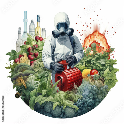 Global No Pesticides Use Day. Agriculture and fertilizer.