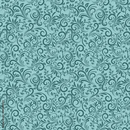 Seamless background in damascus style