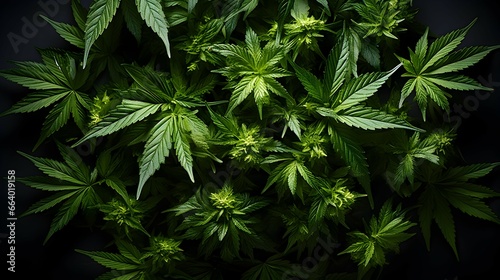 photo of marijuana plants seen from above