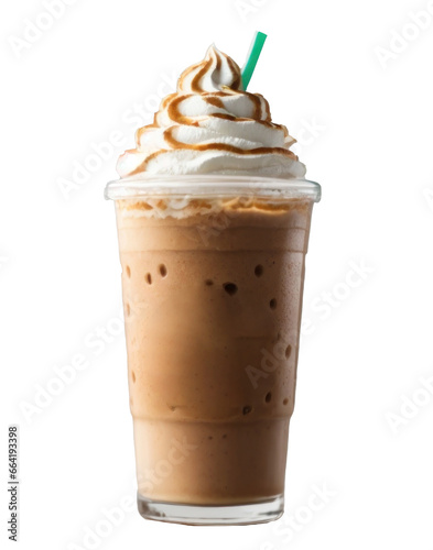 frappuccino bottle isolated on transparent background