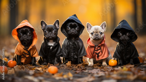 Spooky Pet Parade: Pets dressed in Halloween costumes could offer a cute and comedic relief.
