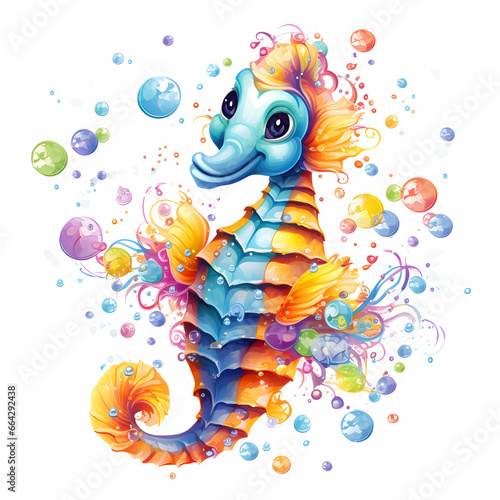 cartoon seahorse