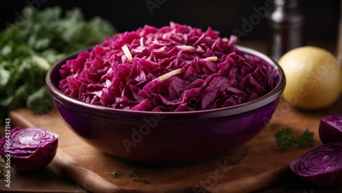 red cabbage in a bowl