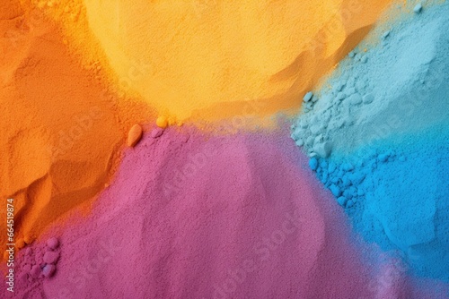 Close up of multi coloured sand background.
