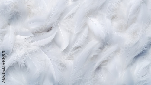 White feather texture background, pastel soft fur for baby to sleep.