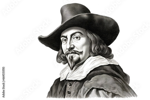 Vintage engraving portrait of Guy Fawkes who plotted to blow up Westminster Palace