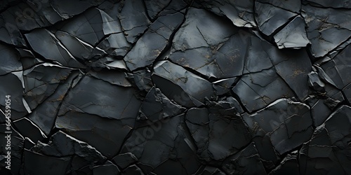 cracked black stone surface texture background