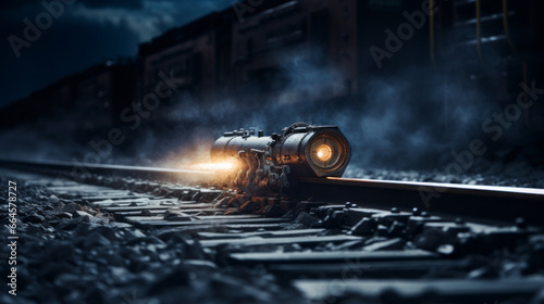 A distant train whistle blows in the night, its sound providing a reminder of life's journey