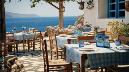 Greek Seaside Taverna with Grilled Octopus