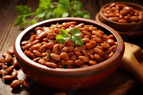 Pinto beans in a bowl - AI Generated