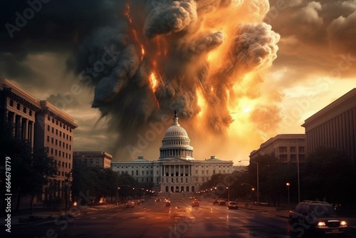 an enormous blast near the governmental building in the capital of the United States. Generative AI