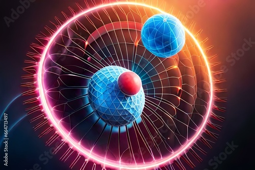 atom science background , full ultra hd, high resolution and cinematic photography b