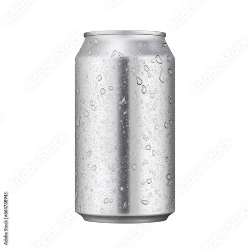 Aluminium soda cans isolated, Generative AI