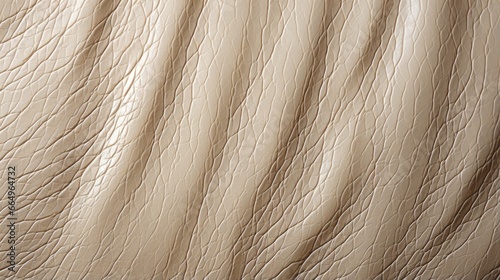 A mesmerizing closeup of a fawn-colored leather surface, showcasing the intricate texture of the tan fabric and evoking a sense of wild elegance