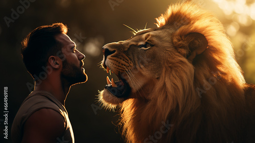 Face-to-Face with a lion