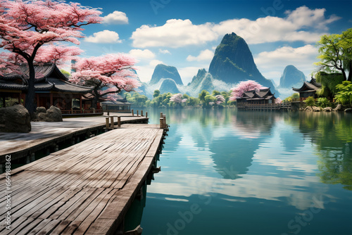 Landscape in Yangshuo Guilin, China ..
