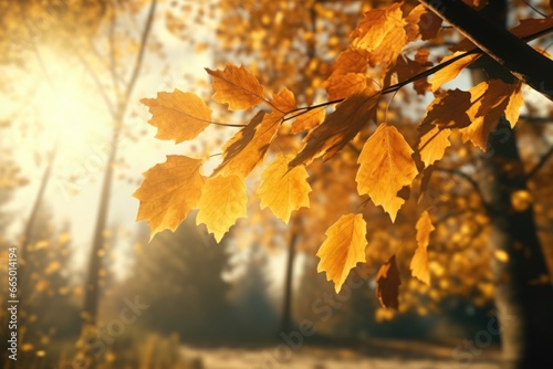 Sunlight filtering through tree leaves
