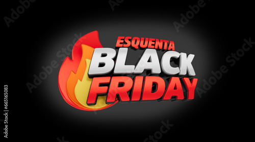 Selo 3D Esquenta Black Friday