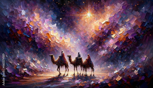 Heavenly Kings: The Three Wise Men on a Celestial Odyssey Guided by the Bethlehem Star