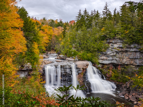 Blackwater Falls: Autumn's Majestic Cascade in WV