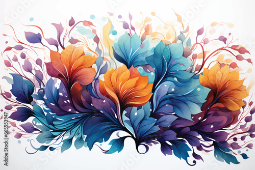 beautiful digital textile design composition with baroque ornament element ethnic motif digital border neckline design paisley natural flower bunch botanical floral design