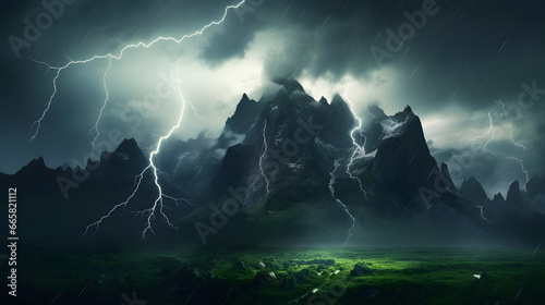Beautiful tempest illustration