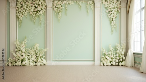Ethereal Green Dreams Wedding Background