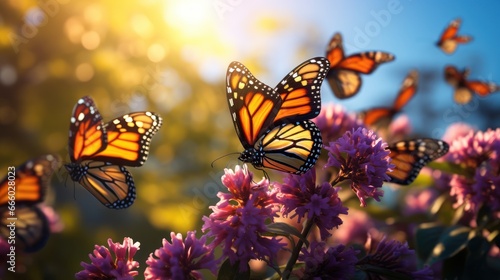 the beauty and grace of migrating monarch butterflies