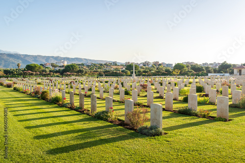 Suda Bay War Cemetery on Crete, Greece