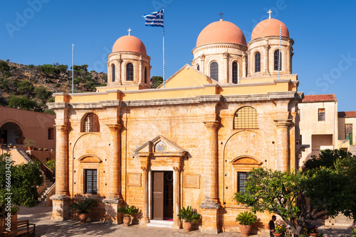 Holy Trinity Agia Triada Tzagaroli Monastery on Crete, Greece