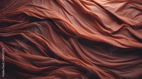texture tissu brun froissé, généré par IA