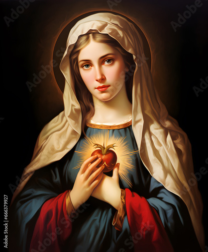 Immaculate heart of virgin Mary