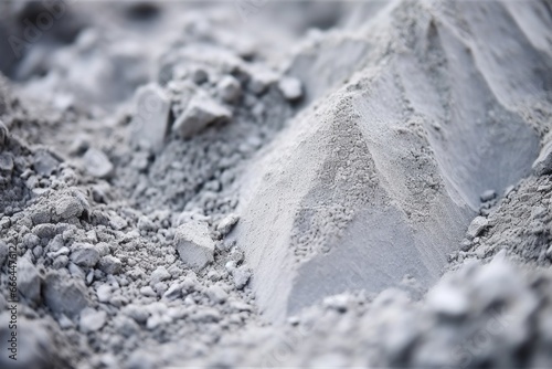 close-up of slag cement powder