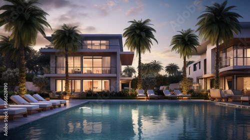 Experience luxurious poolside relaxation breathtaking drone views of high end properties and the allure of a coveted area