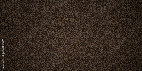 Detailed coffee beans background texture pattern, roasted coffee product background, brown, dark, high detail 4K resolution, wallpaper, decal. 