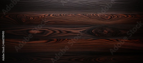 The opulent ebony wood texture boasts a dark and polished finish that's smooth