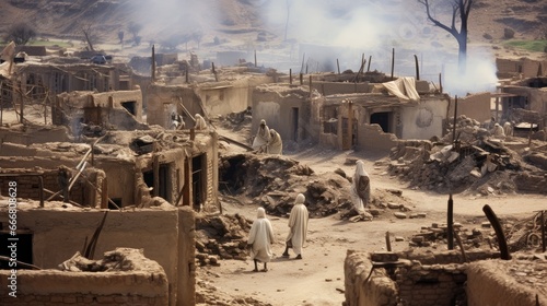 war-torn Arab village