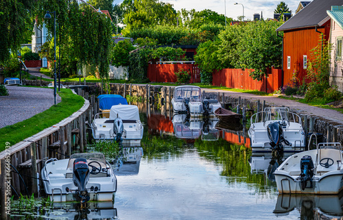 Trosa is an idyll of old fine wooden houses and a beautiful canal