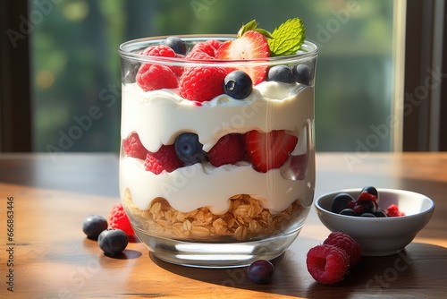 A yogurt parfait