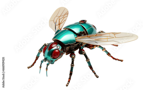 Artificial Robotic Spanish Fly on Transparent background