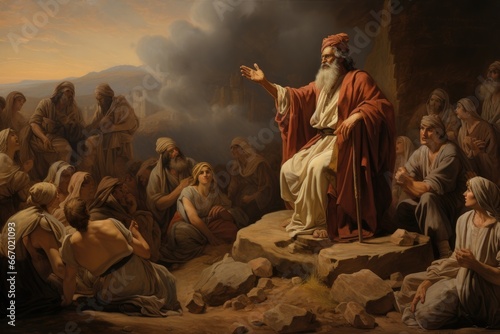 Moses' intercession for the Israelites after their sins biblical story
