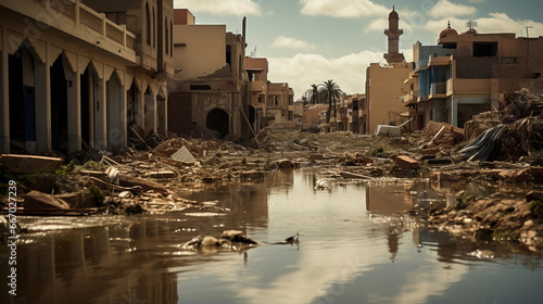 Scene of utter devastation in Libya after the flood