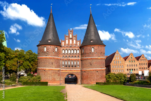 Holstentor der Hansestadt Lübeck in Schleswig-Holstein, Deutschland