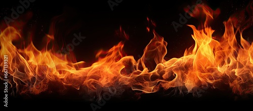Abstract fiery texture of a blazing bonfire